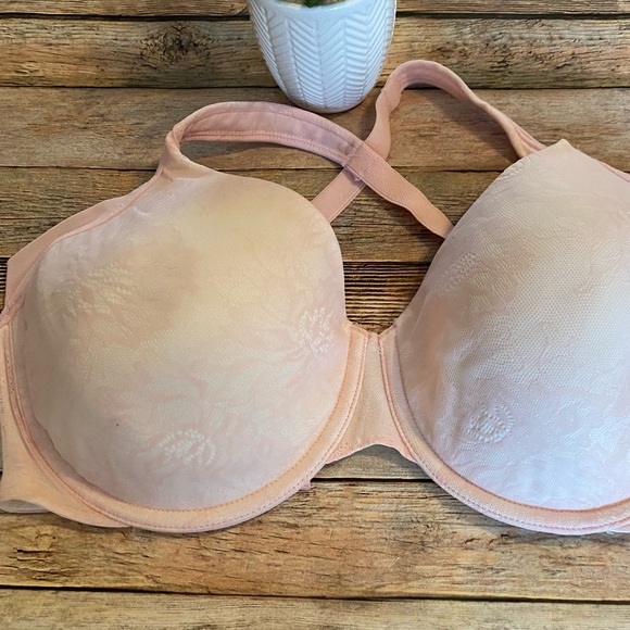 Bali Pink One U Side Smoothing Foam Underwire Bra #6548 Size 36DD - Picture 2 of 11